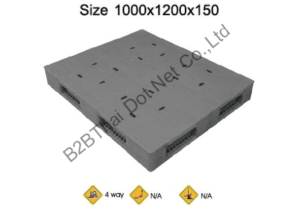 พาเลทพลาสติก 1000 x 1200 x 150 mm