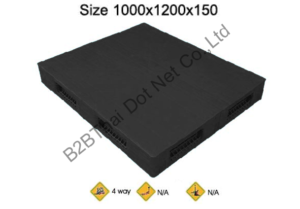 พาเลทพลาสติก 1000 x 1200 x 150 mm