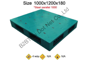 พาเลทพลาสติก 1000 x 1200 x 180 mm