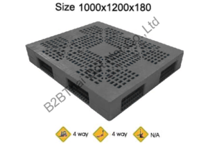 พาเลทพลาสติก 1000 x 1200 x 180 mm