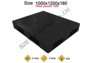 พาเลทพลาสติก 1000 x 1200 x 180 mm