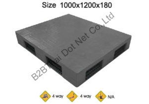 พาเลทพลาสติก 1000 x 1200 x 180 mm