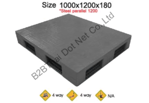 พาเลทพลาสติก 1000 x 1200 x 180 mm
