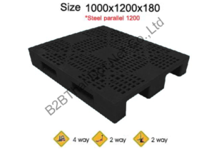 พาเลทพลาสติก 1000 x 1200 x 180 mm