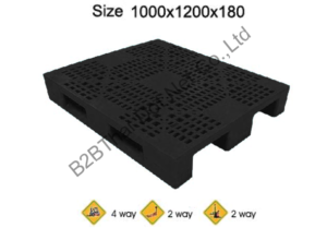 พาเลทพลาสติก 1000 x 1200 x 180 mm