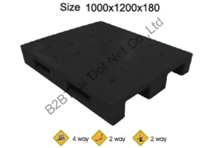 พาเลทพลาสติก 1000 x 1200 x 180 mm