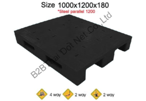 พาเลทพลาสติก 1000 x 1200 x 180 mm