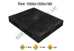 พาเลทพลาสติก 1000 x 1200 x 180 mm