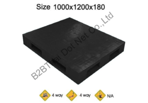 พาเลทพลาสติก 1000 x 1200 x 180 mm