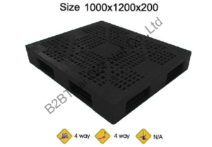 พาเลทพลาสติก 1000 x 1200 x 200 mm