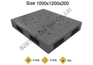 พาเลทพลาสติก 1000 x 1200 x 200 mm