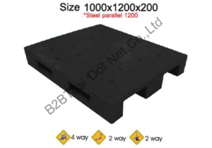 พาเลทพลาสติก 1000 x 1200 x 200 mm