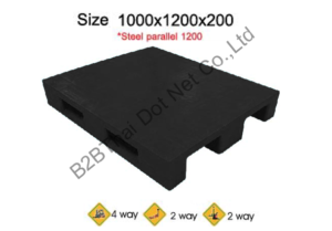 พาเลทพลาสติก 1000 x 1200 x 200 mm