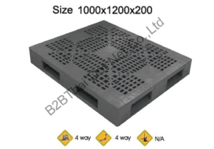 พาเลทพลาสติก 1000 x 1200 x 200 mm