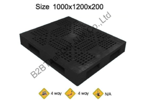 พาเลทพลาสติก 1000 x 1200 x 200 mm