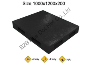 พาเลทพลาสติก 1000 x 1200 x 200 mm