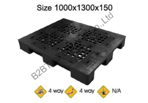 พาเลทพลาสติก 1000 x 1300 x 150 mm