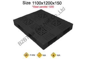 พาเลทพลาสติก 1100 x 1200 x 150 mm