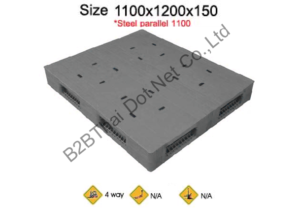 พาเลทพลาสติก 1100 x 1200 x 150 mm