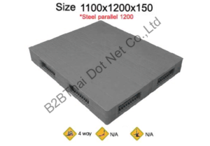 พาเลทพลาสติก 1100 x 1200 x 150 mm
