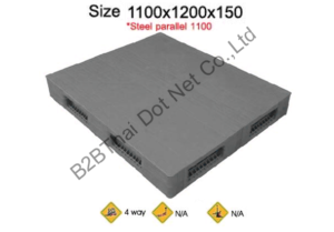 พาเลทพลาสติก 1100 x 1200 x 150 mm