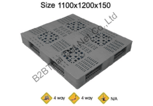 พาเลทพลาสติก 1100 x 1200 x 150 mm