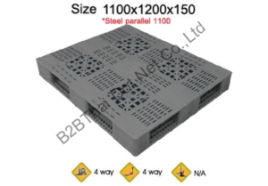 พาเลทพลาสติก 1100 x 1200 x 150 mm