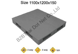 พาเลทพลาสติก 1100 x 1200 x 150 mm