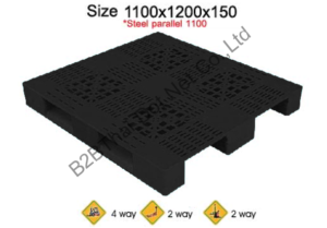 พาเลทพลาสติก 1100 x 1200 x 150 mm