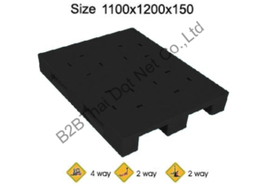 พาเลทพลาสติก 1100 x 1200 x 150 mm