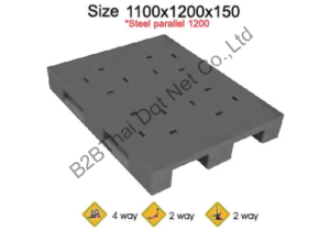 พาเลทพลาสติก 1100 x 1200 x 150 mm