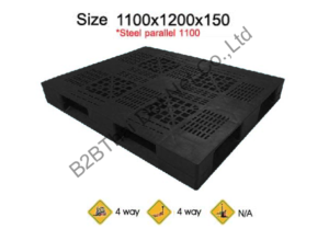 พาเลทพลาสติก 1100 x 1200 x 150 mm