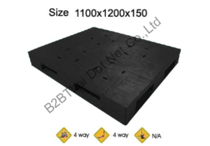 พาเลทพลาสติก 1100 x 1200 x 150 mm