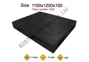 พาเลทพลาสติก 1100 x 1200 x 150 mm