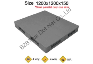พาเลทพลาสติก 1200 x 1200 x 150 mm