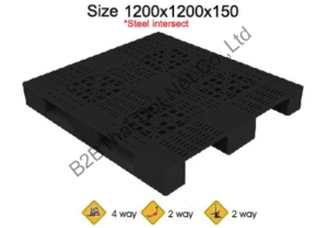 พาเลทพลาสติก 1200 x 1200 x 150 mm