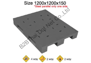 พาเลทพลาสติก 1200 x 1200 x 150 mm