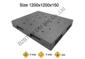 พาเลทพลาสติก 1200 x 1200 x 150 mm