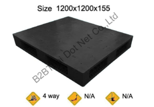 พาเลทพลาสติก 1200 x 1200 x 155 mm