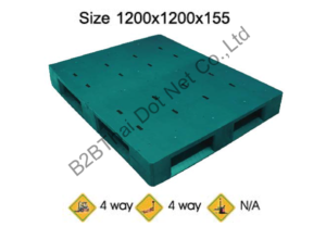 พาเลทพลาสติก 1200 x 1200 x 155 mm