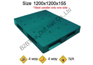 พาเลทพลาสติก 1200 x 1200 x 155 mm