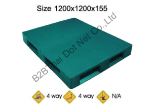 พาเลทพลาสติก 1200 x 1200 x 155 mm