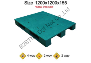 พาเลทพลาสติก 1200 x 1200 x 155 mm