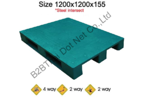 พาเลทพลาสติก 1200 x 1200 x 155 mm