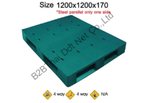 พาเลทพลาสติก 1200 x 1200 x 170 mm