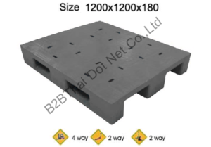 พาเลทพลาสติก 1200 x 1200 x 180 mm