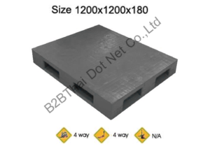 พาเลทพลาสติก 1200 x 1200 x 180 mm