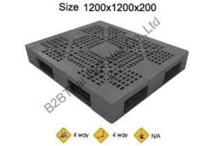 พาเลทพลาสติก 1200 x 1200 x 200 mm