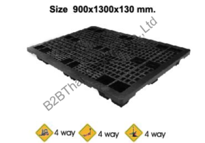 พาเลทพลาสติก 900 x 1300 x 130 mm